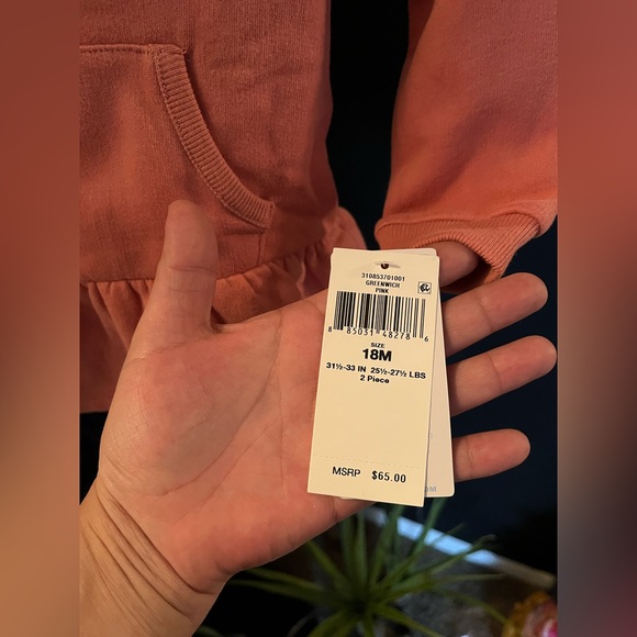 NWT POLO RALPH LAUREN Baby Big Pony Top & Leggings Set In Desert Rose Size 18M - Picture 13 of 15